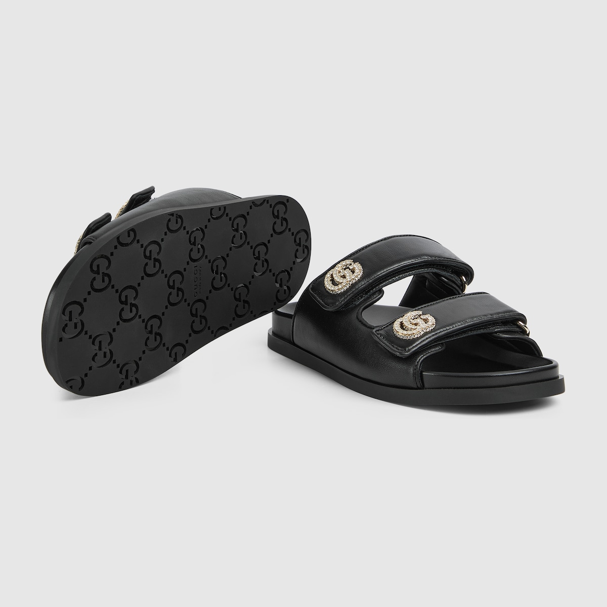 Gucci Women’s sandal with crystal Double G - Image 3